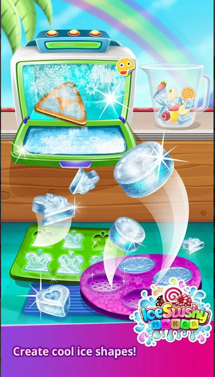 Screenshot 2: Ice Slushy Maker Rainbow Desserts