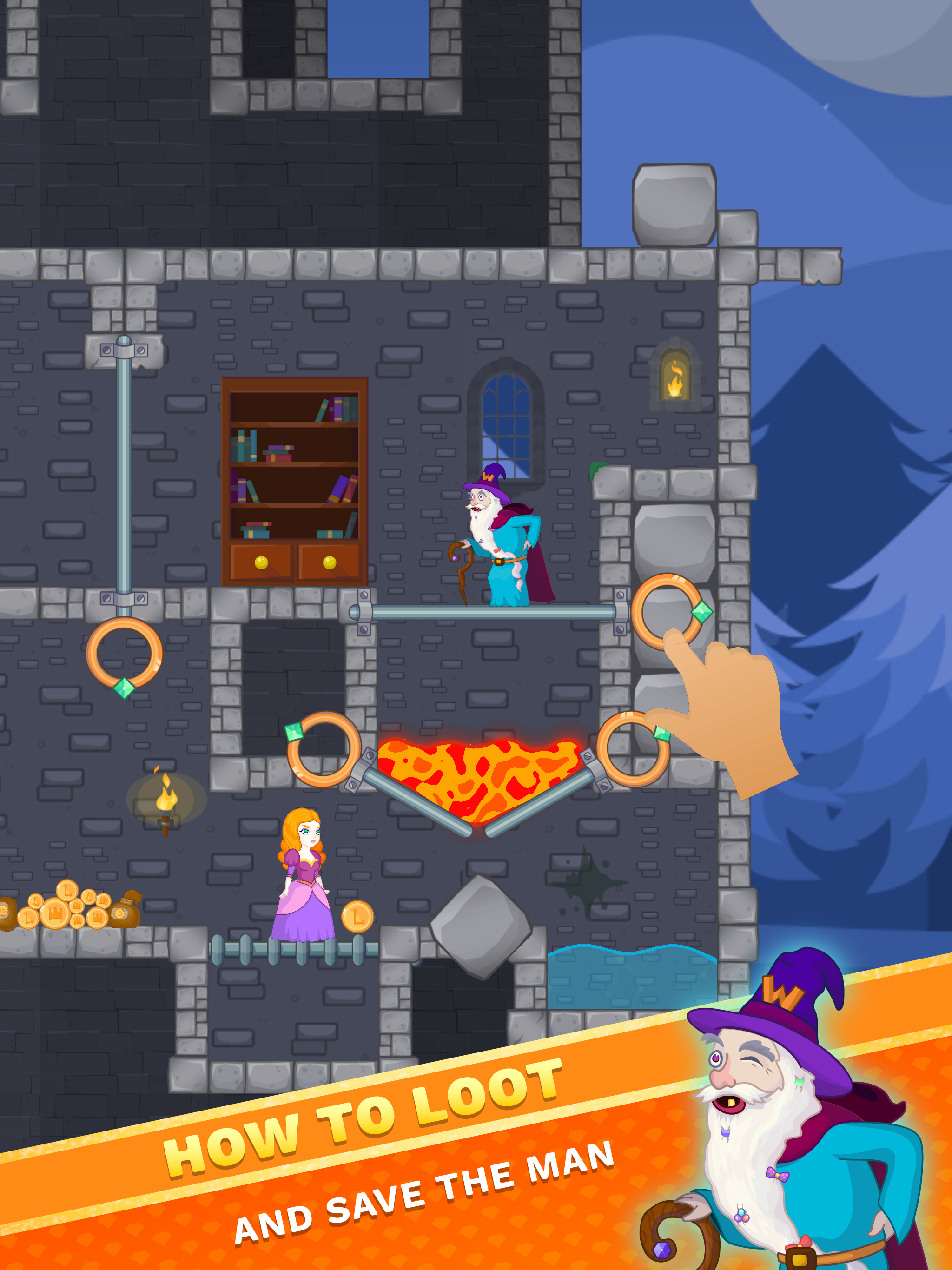 Screenshot 1: How To Loot: Pull The Pin & Rescue Princess Puzzle