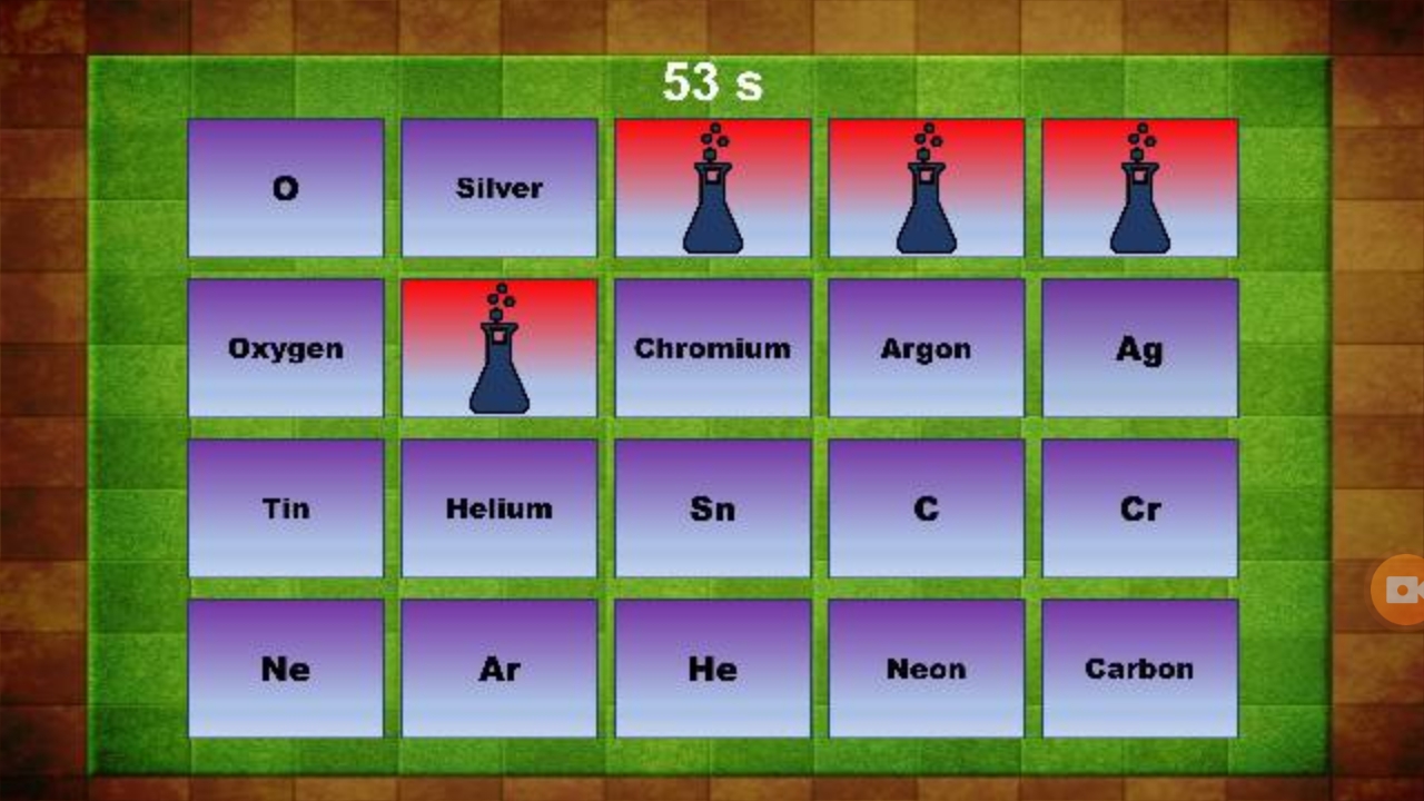 Screenshot 4: Elementos químicos - jogo da memória