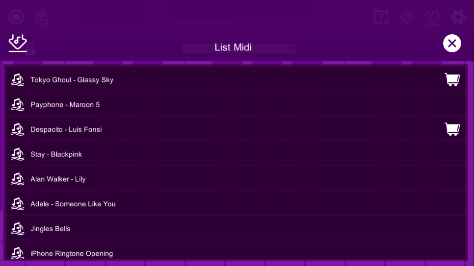 Screenshot 7: Trình chỉnh sửa piano Midi