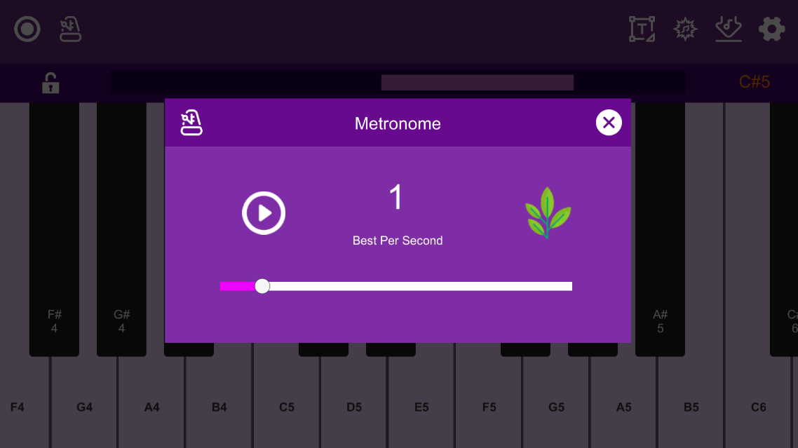 Screenshot 4: Midi-Piano-Editor
