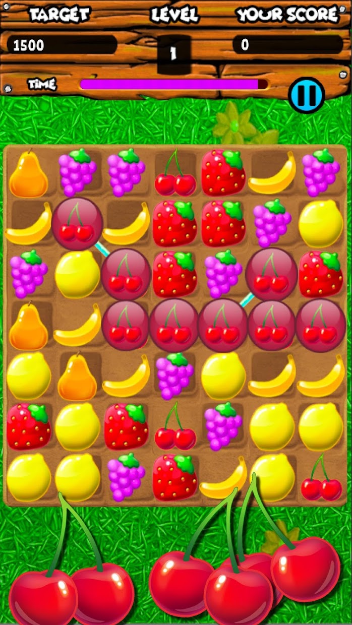 Screenshot 3: Fruity Gardens - Fruit Link Puzzle Game