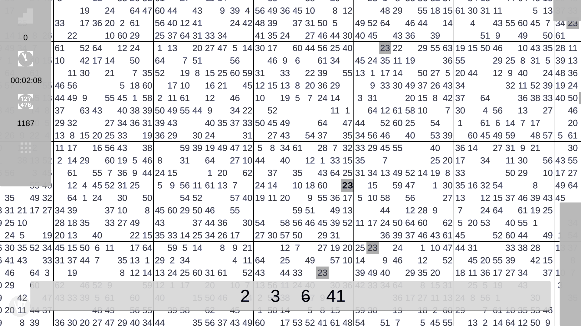 Screenshot 9: Sudoku 64 (AKA 64 x 64)