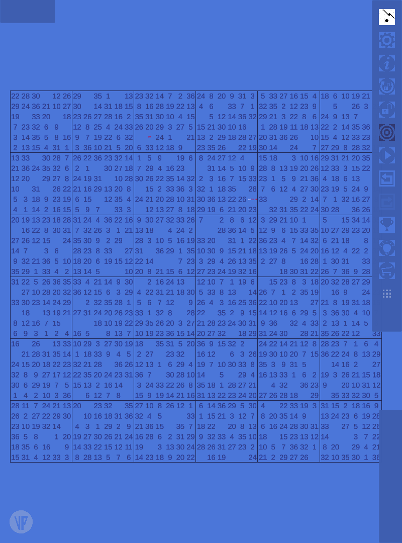 Screenshot 2: Sudoku 36 (AKA 36 x 36)