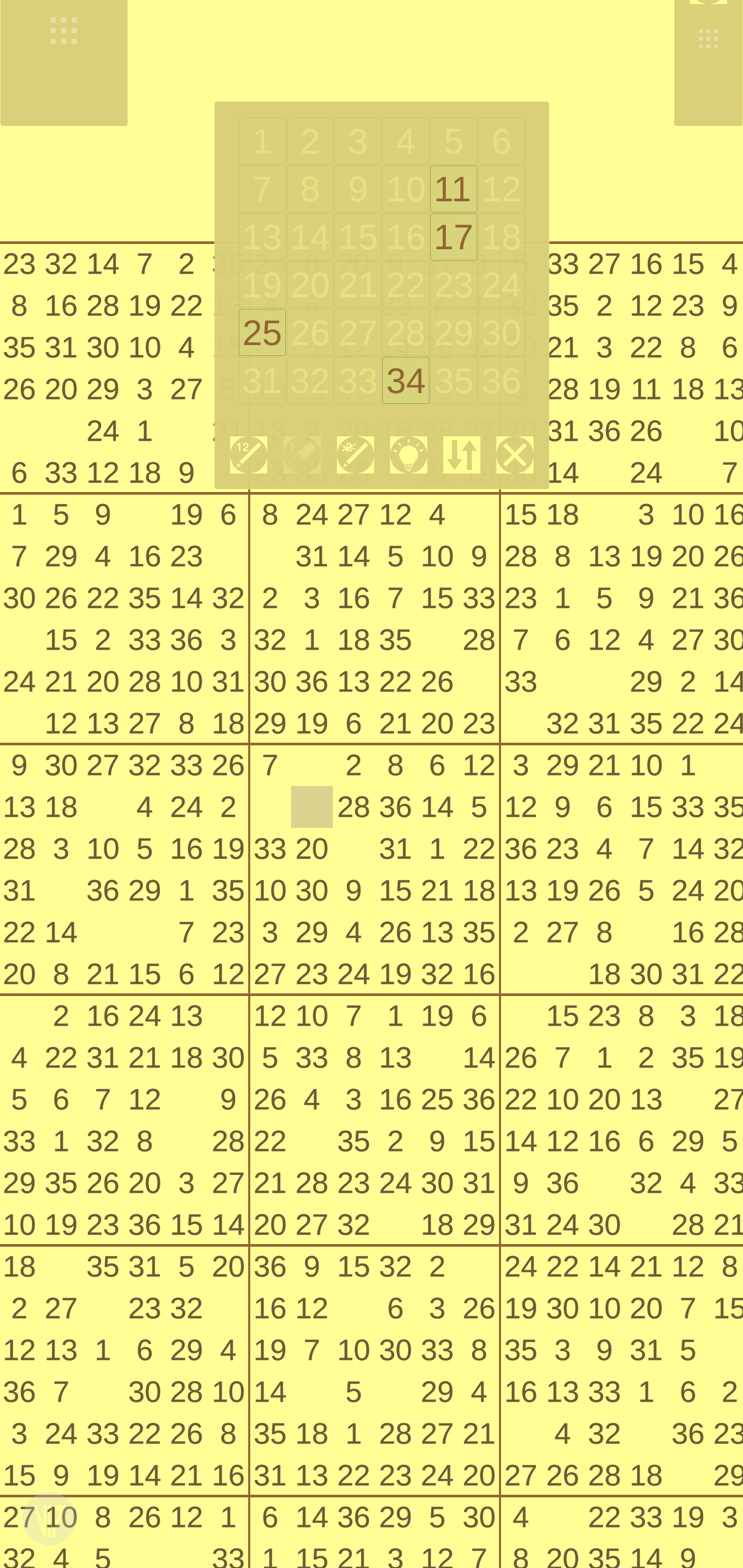 Screenshot 7: Sudoku 36 (AKA 36 x 36)
