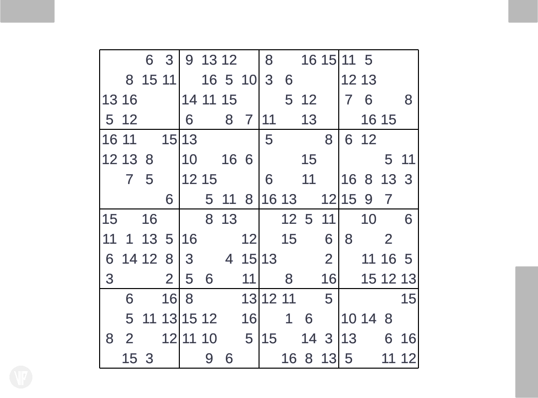 Screenshot 9: Sudoku 16 (AKA 16 x 16)
