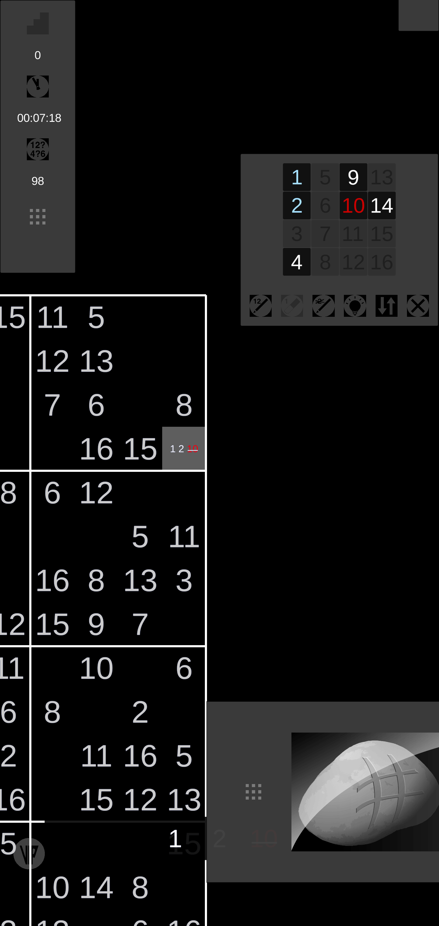 Screenshot 7: Sudoku 16 (AKA 16 x 16)