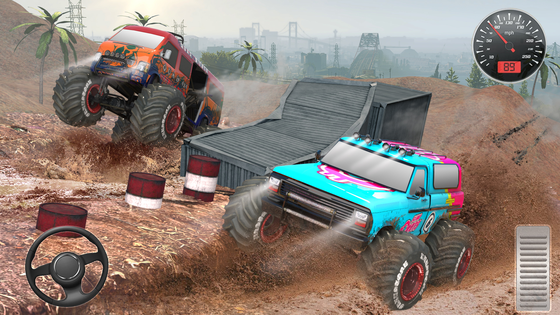 Screenshot 1: Offroad Monster Truck Racing - Free Monster Car 3D