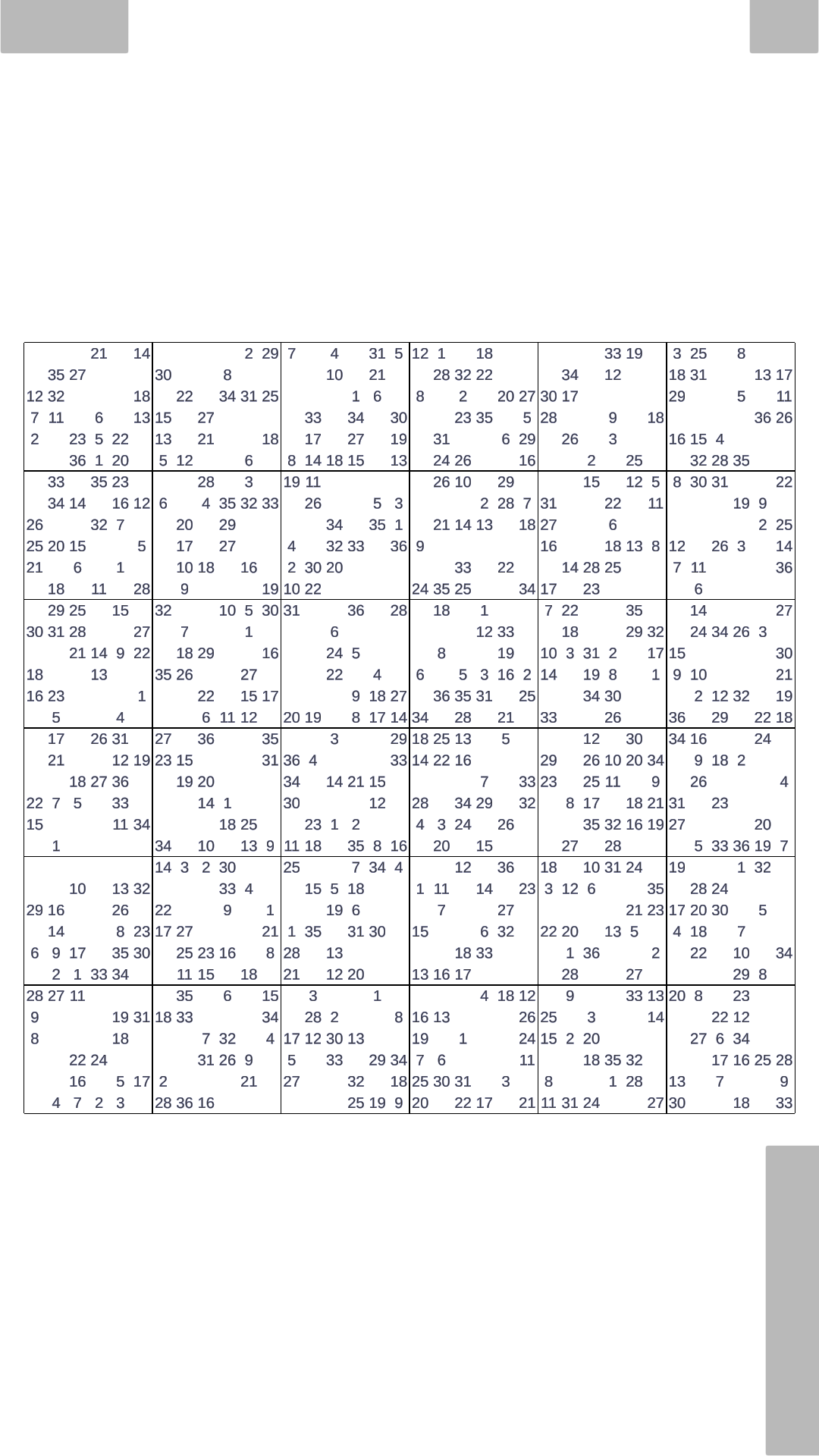 Screenshot 1: Sudoku 36 (AKA 36 x 36)