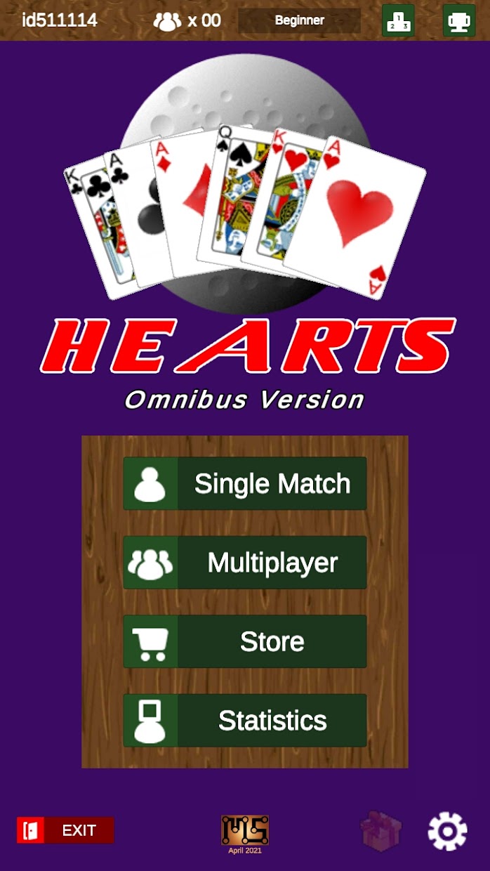 Screenshot 1: Hearts - omnibus version