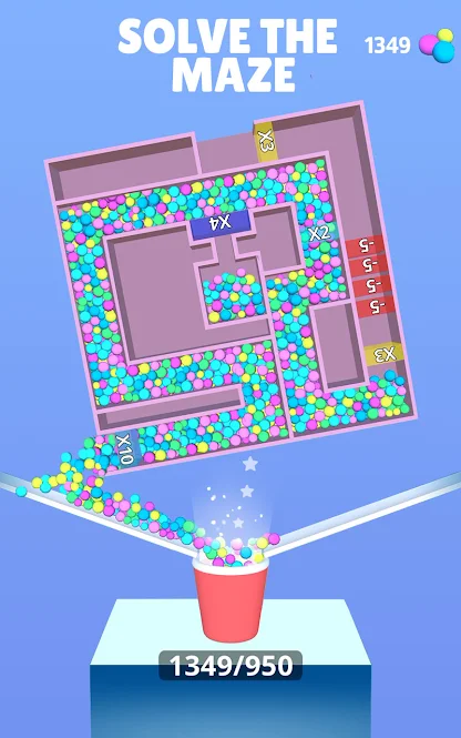 Screenshot 2: Multi Balls Maze 3D - Multiply Ball Puzzle Game