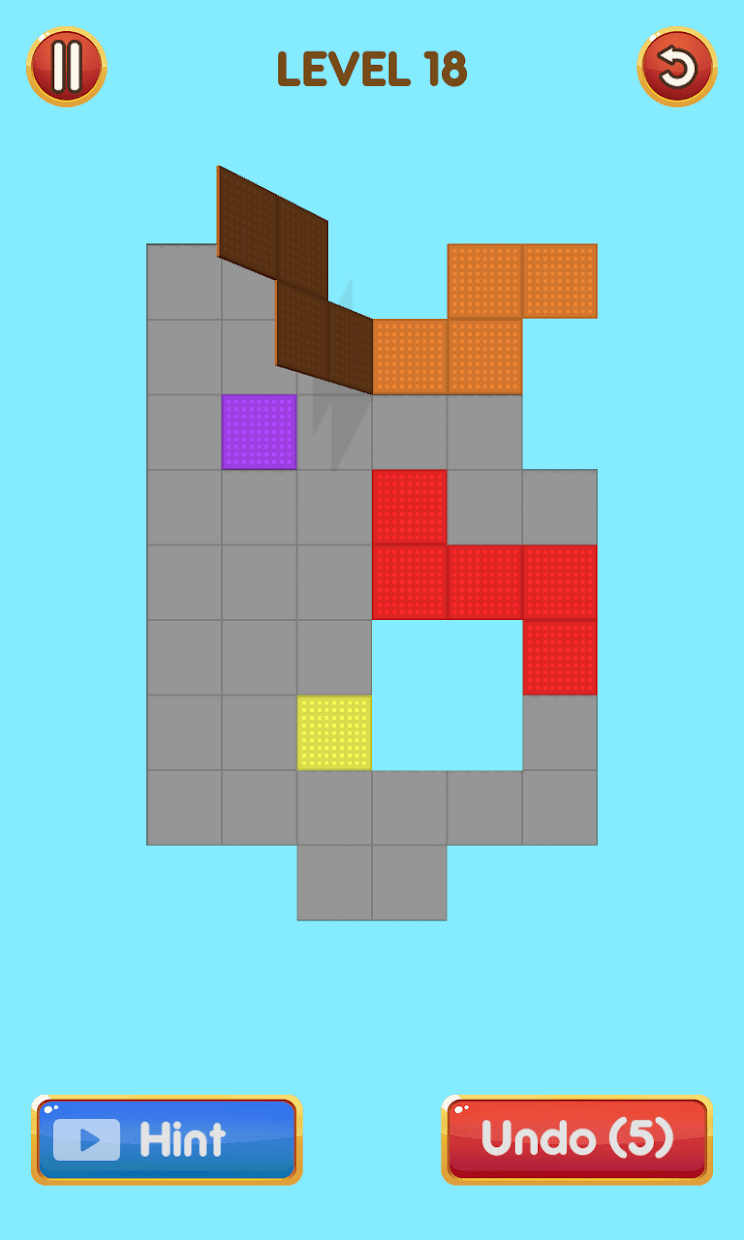 Screenshot 3: Folding block-fold up