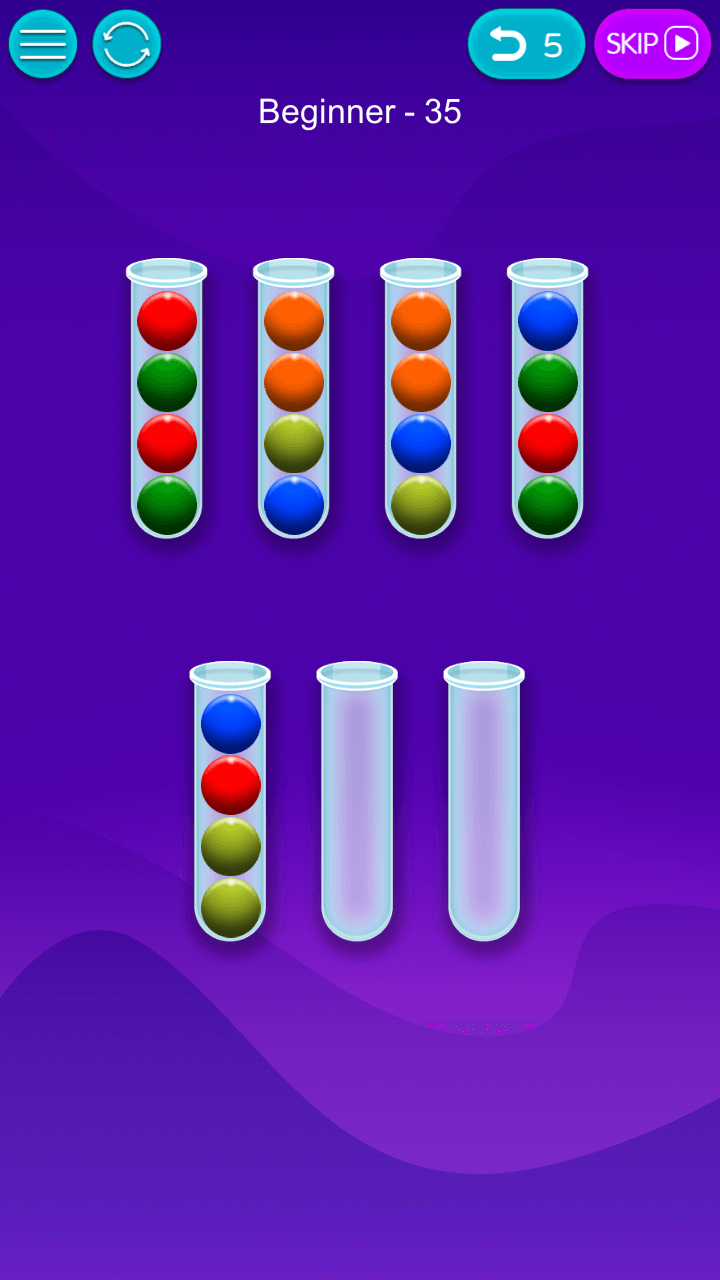 Screenshot 3: Color Pazzle - bubble sort