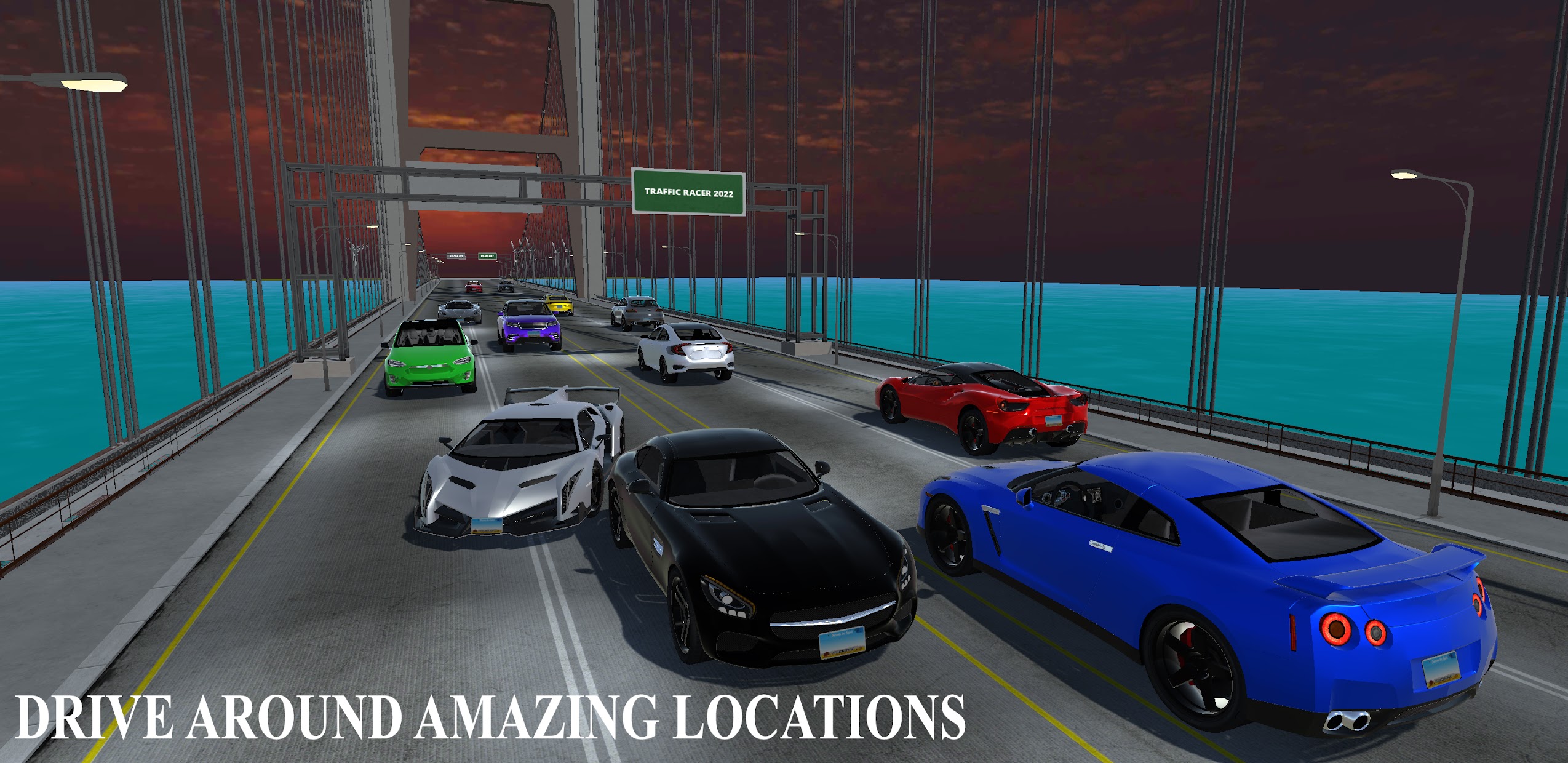 Screenshot 1: Car Racing Traffic - Ultimate