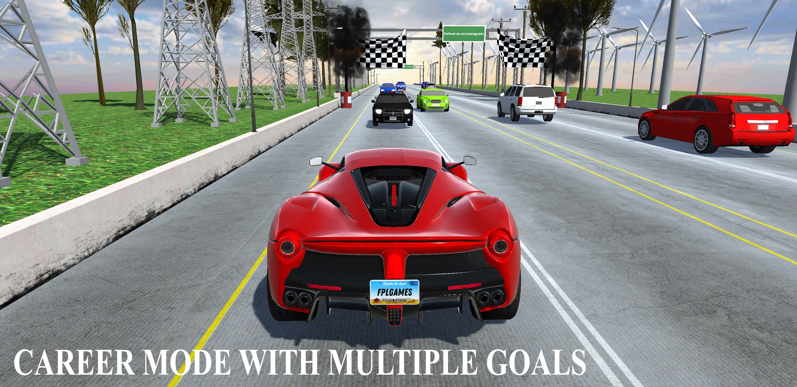 Screenshot 2: Car Racing Traffic - Ultimate