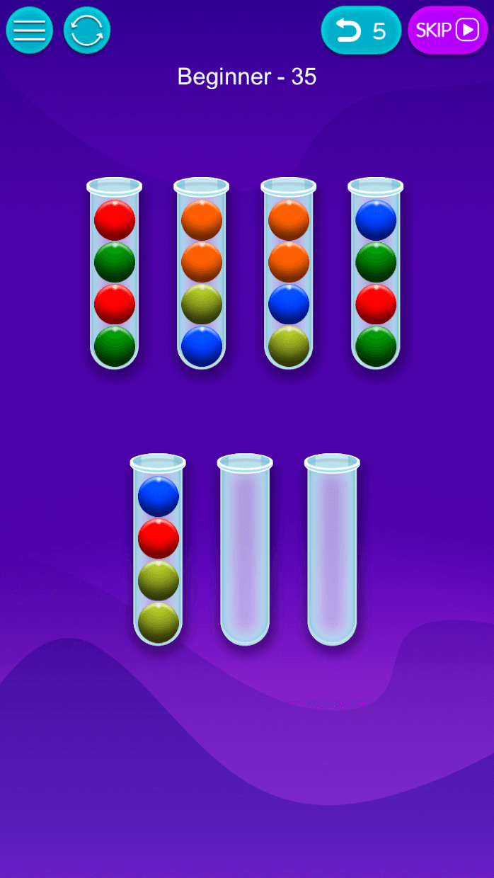 Screenshot 2: Color Pazzle - bubble sort