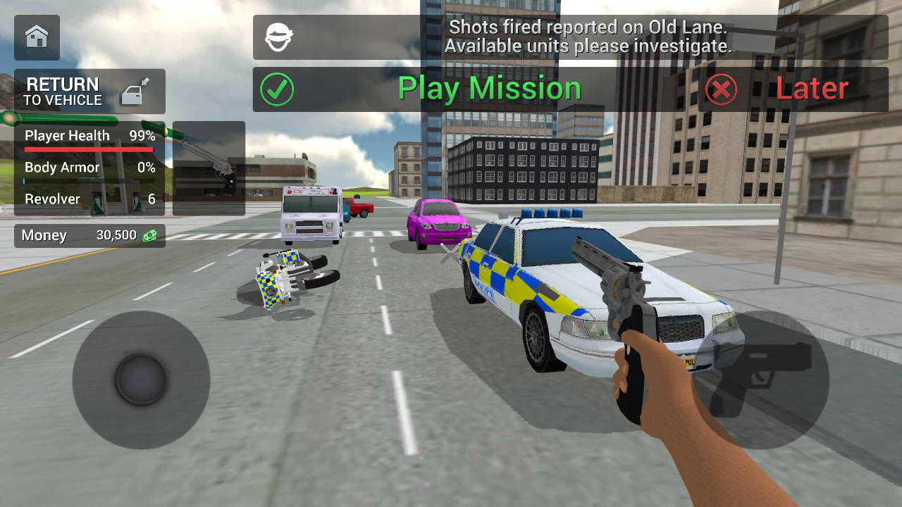 Screenshot 3: Police Car Driving Motorbike