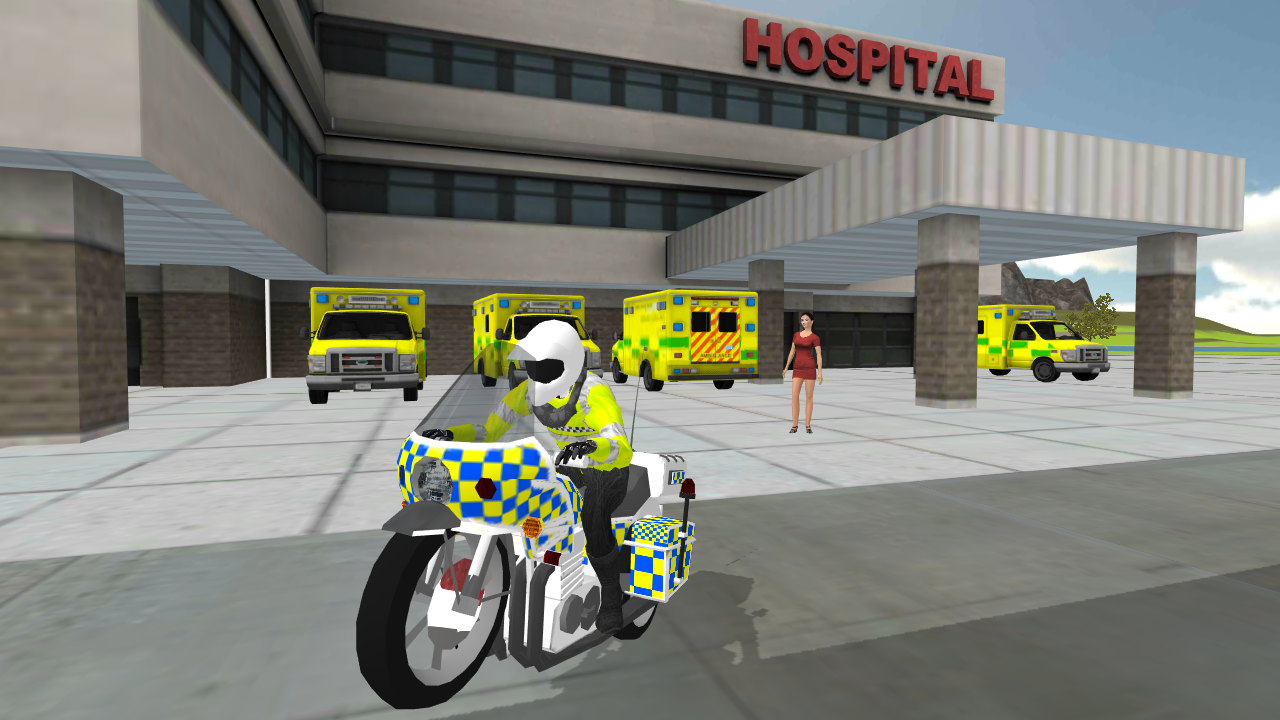 Screenshot 7: Police Car Driving Motorbike