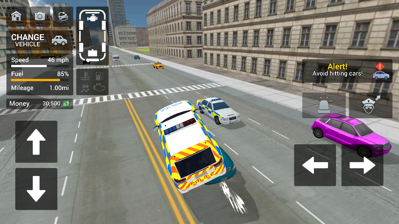 Screenshot 5: Police Car Driving Motorbike
