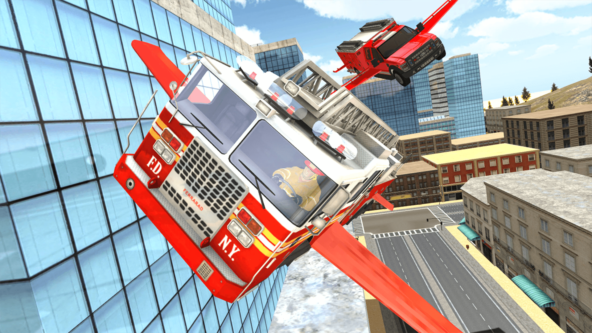 Screenshot 5: Fire Truck Flying Car