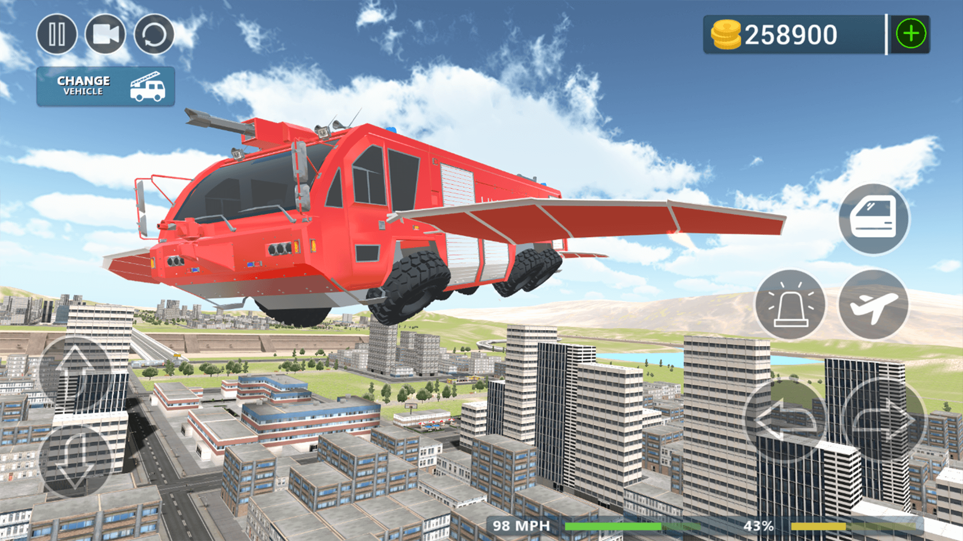 Screenshot 3: Fire Truck Flying Car