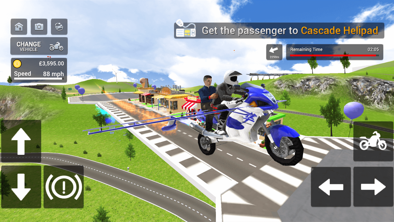 Screenshot 4: Flying Motorbike Simulator