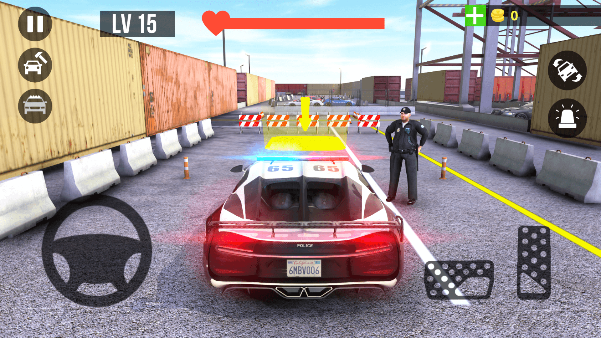 Screenshot 2: Police Car Parking Real Car