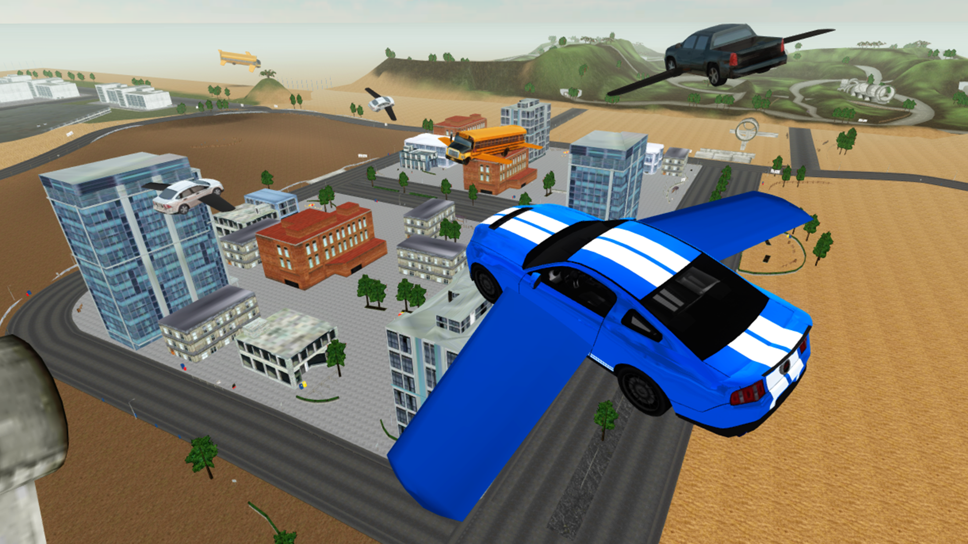 Screenshot 1: Flying Car Driving Simulator