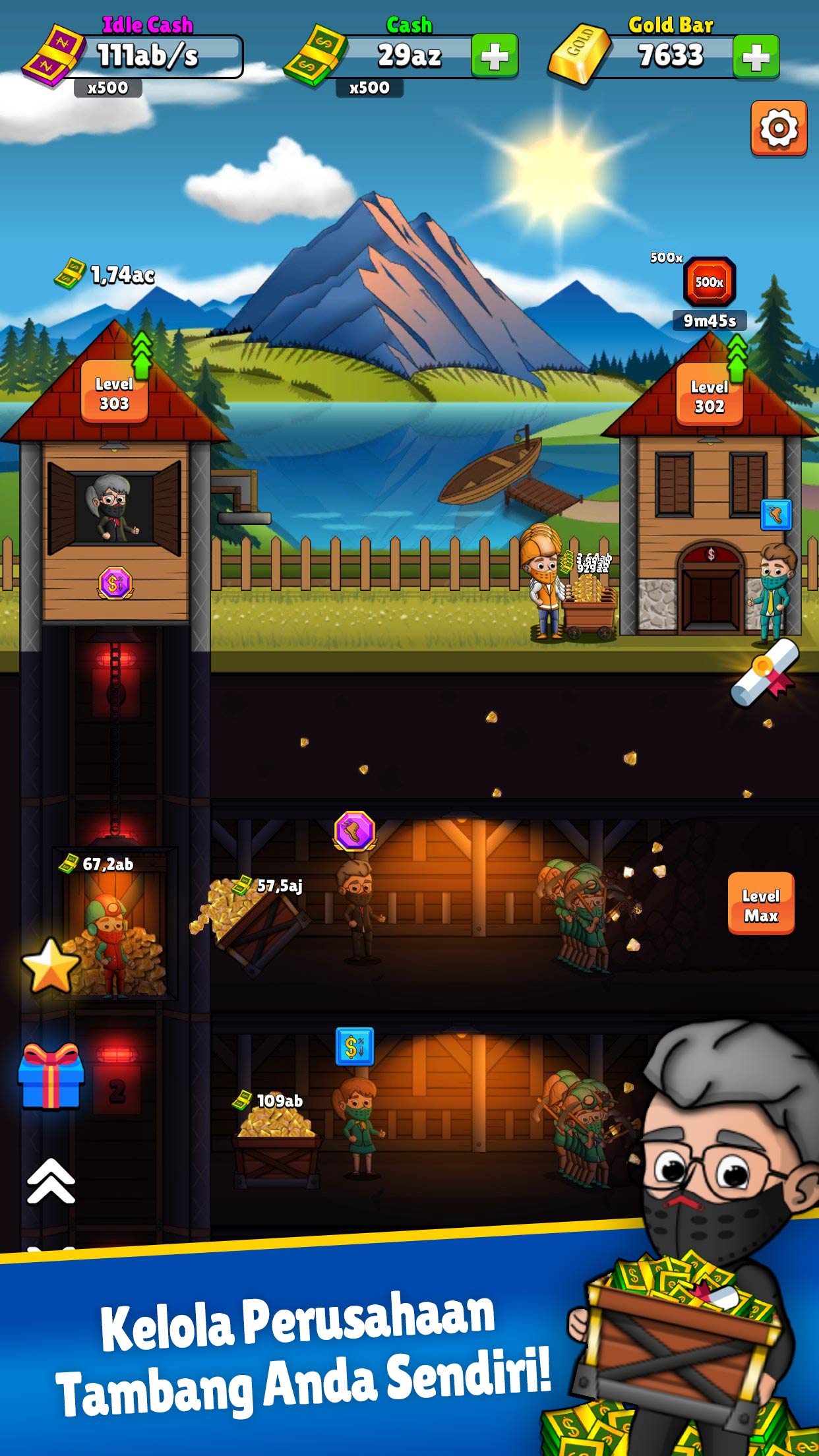 Screenshot 1: Idle Mining Company - Idle Tycoon Game