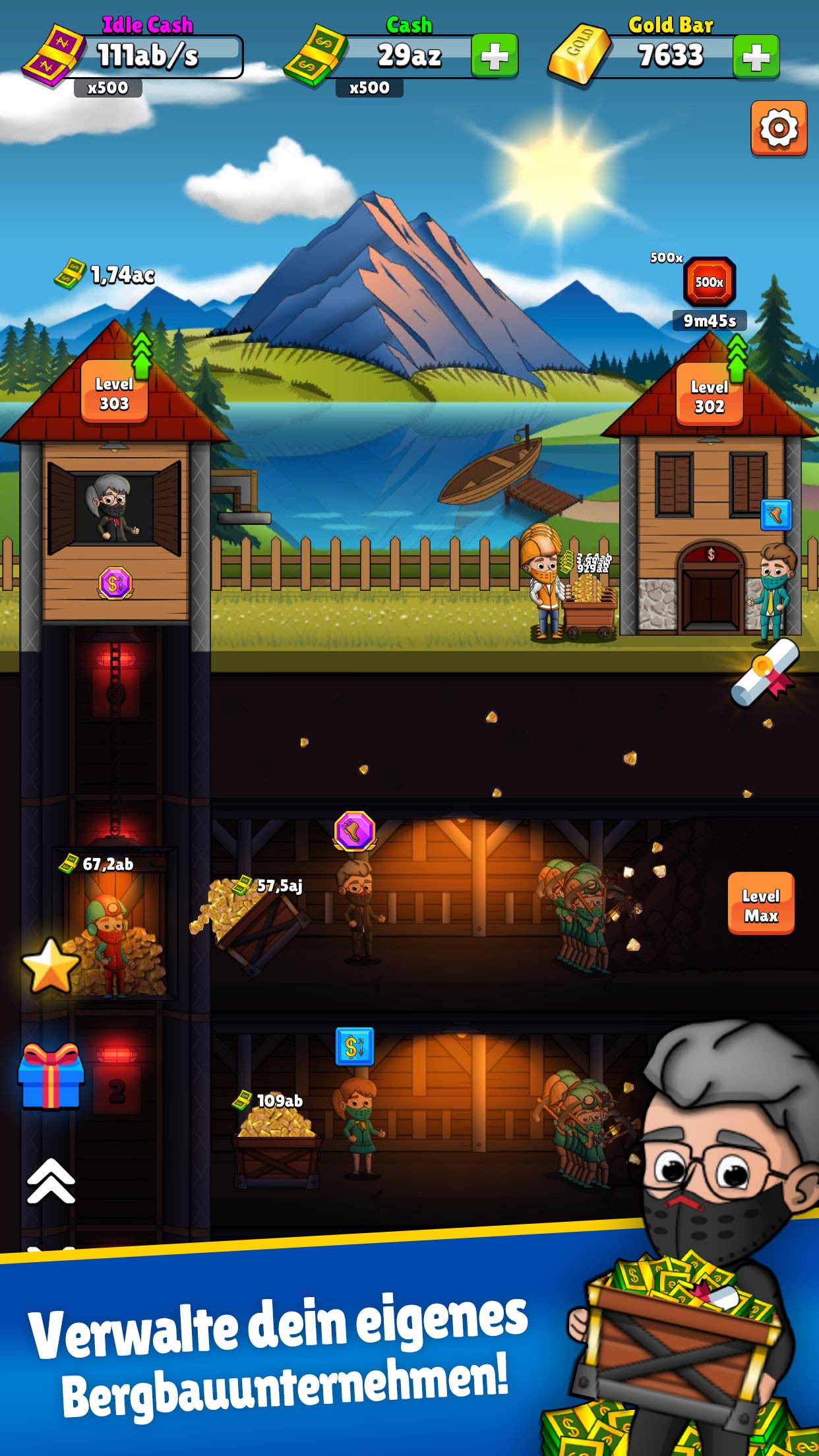 Screenshot 1: Idle Mining Company - Idle Tycoon Spiel