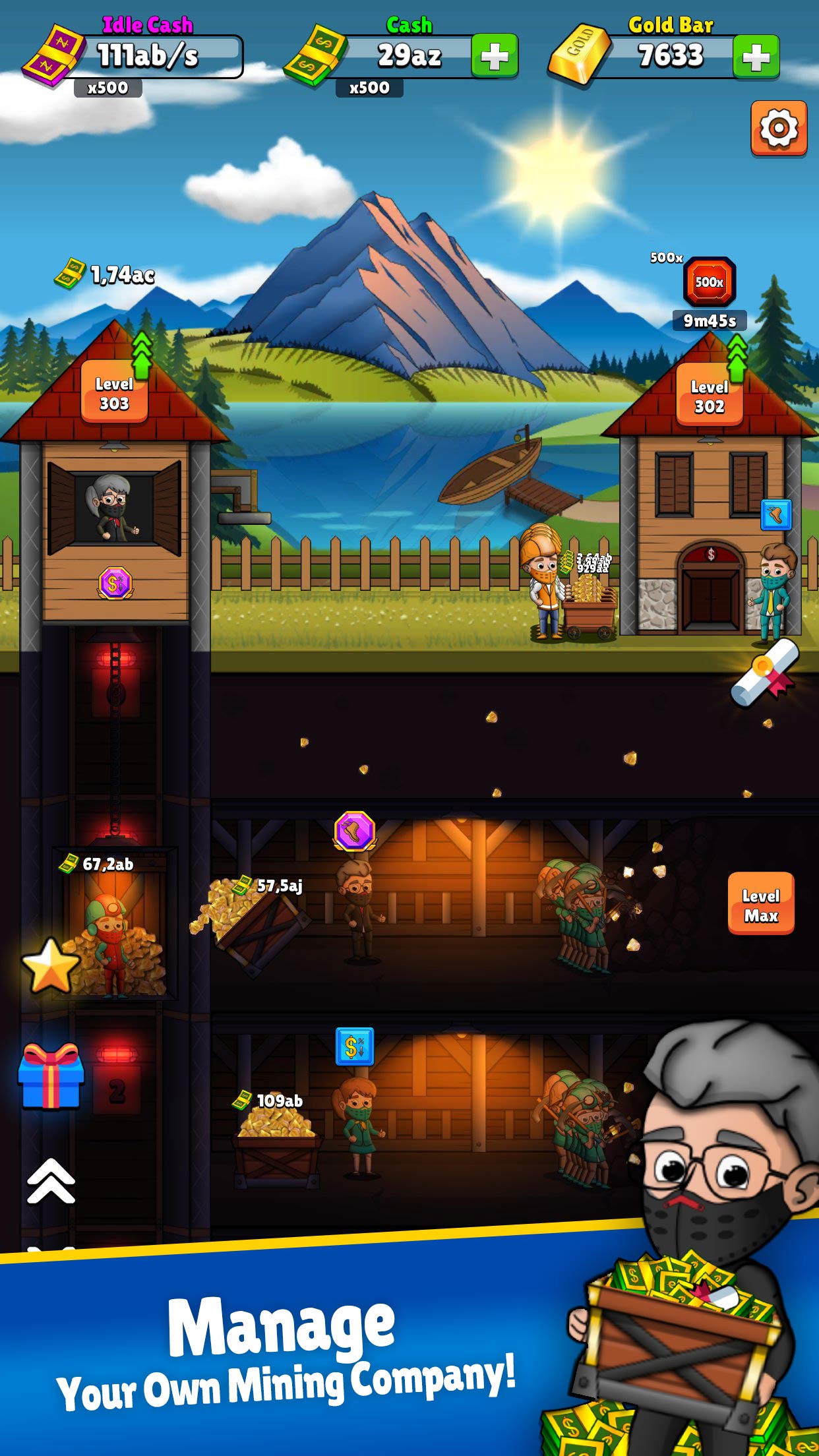 Screenshot 1: Idle Mining Company－Idle Game